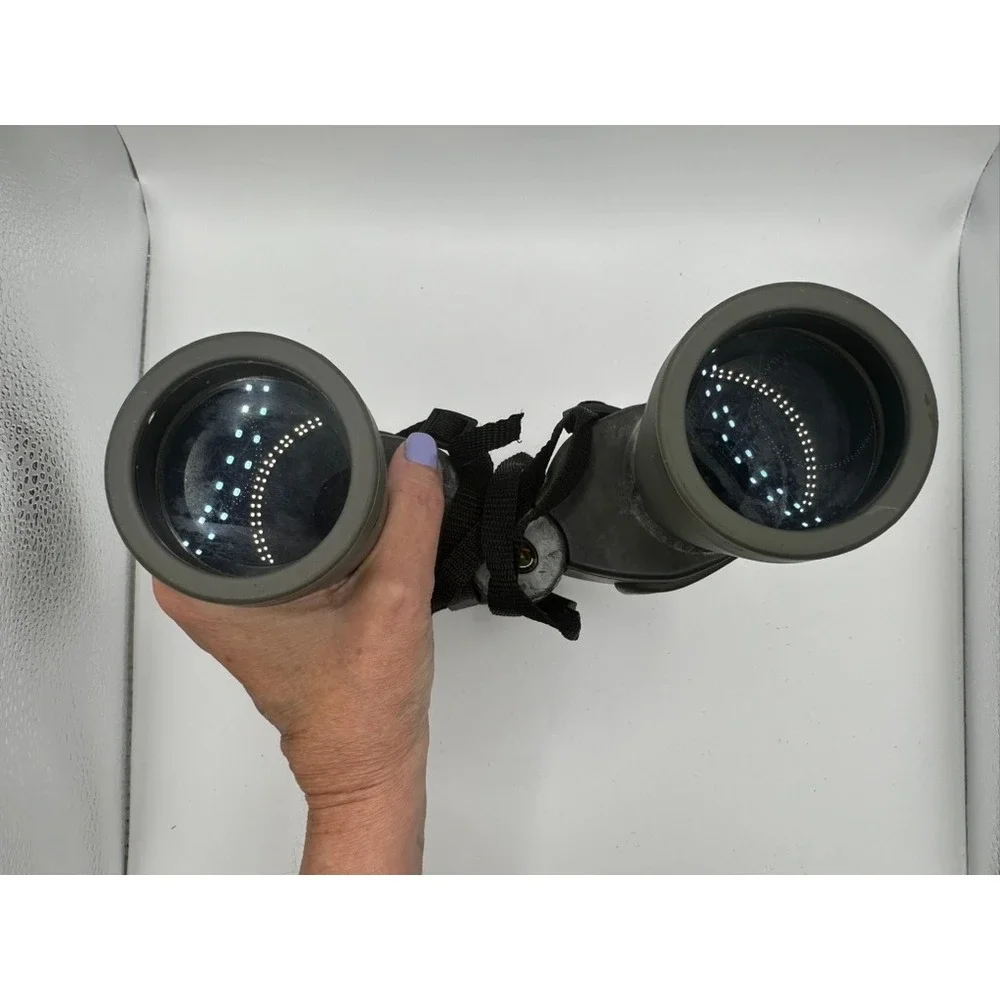 RedHead 10x-30x Zoom Binoculars Olive Green Rubber Armored with Strap